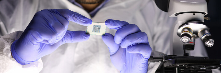 Technician specialist at workplace