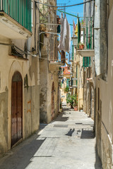 Scenic summer sight in Vieste, Province of Foggia, Puglia (Apulia), Italy. 