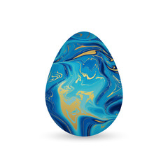 Easter Egg Marble and  Gold vector