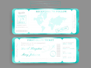 Destination Wedding Pass Vector