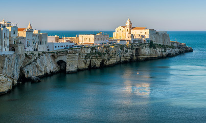 Fototapeta premium Vieste on a late summer afternoon, Province of Foggia, Puglia (Apulia), Italy.
