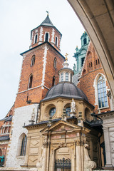 outside view of wawel castle in krakow, poland