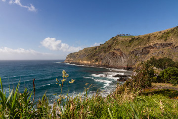 The coast of Sao Miguel, Azores Island 