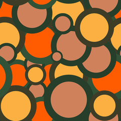 Abstract pattern with colorful circles