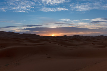 view of the desert in morocco