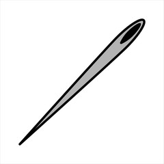 needlework tool flat icon needle