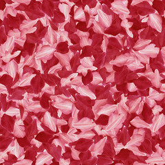Bright red petals seamless pattern