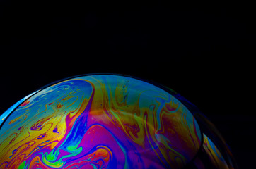 Colorfull Bubble in Dark Background