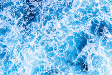 Hintergrund Textur blaues wasser schaum und wellen