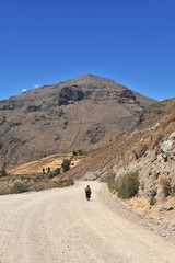 Picturesque mountain landscape. Colca Valley, Peru.