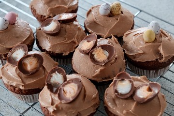 Easter chocolate cup cakes