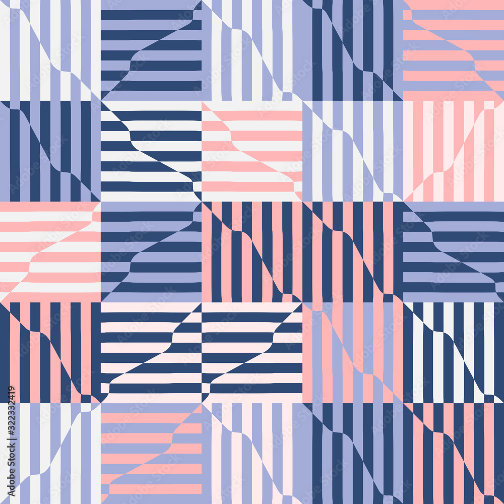 Poster linear abstract vector pattern design