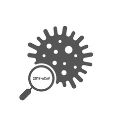 Sign of search and research of coronavirus. Virus recognition. Vector illustration. EPS 10
