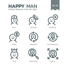 Happy Man - Human Resource And Lifestyle 4/16