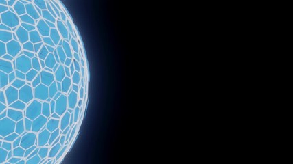 Sci- Fi futuristic of Sphere hologram Digital Technology, 3D rendering - Powered by Adobe