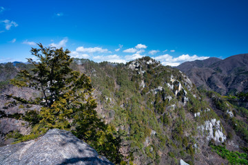 Fototapeta na wymiar 昇仙峡の山々