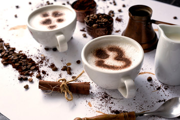 The love of coffee and milk