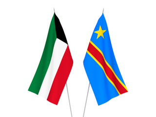 Kuwait and Democratic Republic of the Congo flags