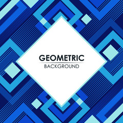 Abstract Geometric vector background with Classic blue Color of the year. suitable for ad, poster, cover, print, artwork etc.