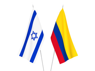 Colombia and Israel flags