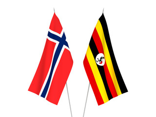 Norway and Uganda flags