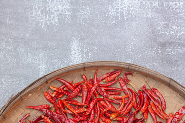 Red hot chilli peppers pattern texture background,  Close up