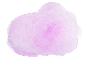 Watercolor texture purple watercolor spot watercolor stain with rounded shapes.