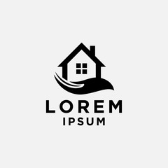 Real Estate  House  and Building Logo Template