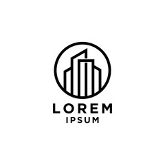 Real Estate  House  and Building Logotype Vector 
