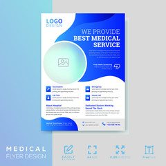 Medical flyer design template