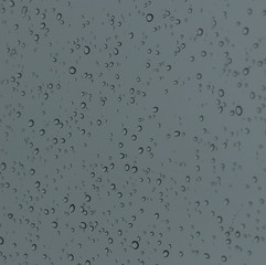 water drops on glass as background