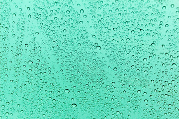 water drops on glass as background