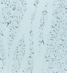 water drops on glass as background