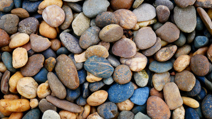 smooth pebble beach stone background