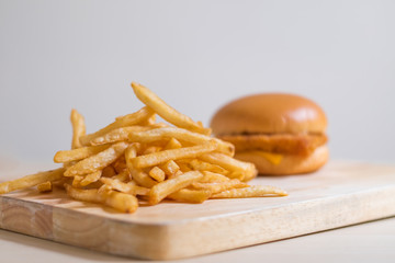 french fries on a plate