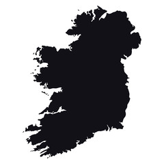 Obraz premium High detailed vector map - Ireland