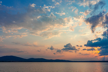 Sea beach. View on sea shore