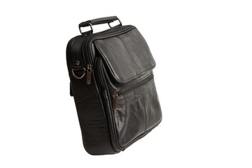 Naklejka premium leather men bag isolated