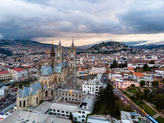 Obraz premium Aerial view of the Basilica of the National Vow