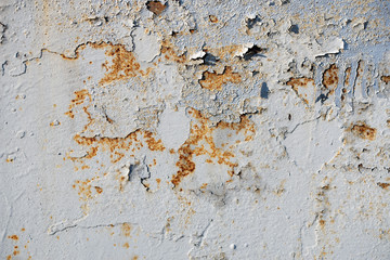 Old metal surface with traces of old paint