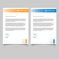 Corporate letterhead template design