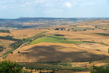 Rural landscape from Serracapriola, Apulia, Italy