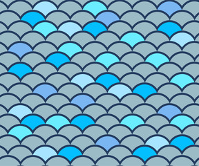 Abstract seamless pattern. Creative background with geometric figures. Funny wallpaper for textile and fabric. Fashion style. Colorful bright