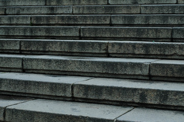 Stone steps. The structure of the stone.