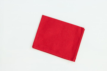 Cell napkin isolated on white background.