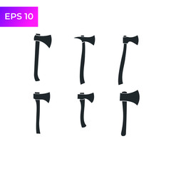 Axe Flat icon template color editable. Axe symbol vector sign isolated on white background. Simple logo vector illustration for graphic and web design.