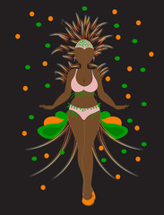 Girl Carnival in Brazil