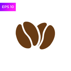 Coffee Bean icon template color editable. Caffeine icons. Coffee Beans symbol logo vector sign isolated on white background illustration for graphic and web design.