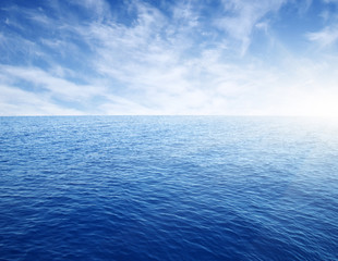 Obraz premium Blue sea water surface