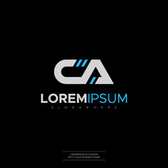 CA Letter Logo Design Template Vector Premium Design